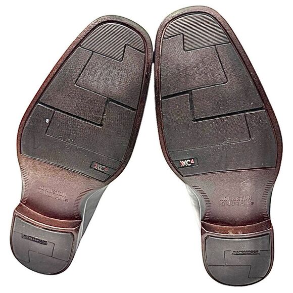 Johnston & Murphy Shoes Mens 10 M Sheepskin Black XC4 Waterproof Loafers 15-2045 main image 5